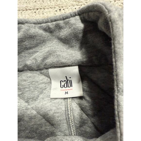 Cabi Quilted Jacket Peacoat 100% Cotton Women's Size Medium Gray 3182 216051 - Picture 2 of 10